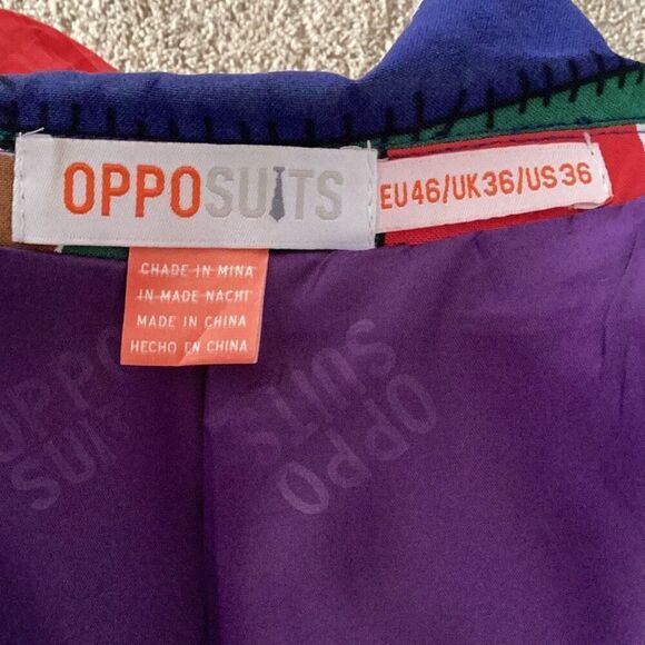 Opposuits Quilty Pleasure Christmas Blazer Jacket Men’s 36 Sports Coat - Picture 6 of 6